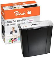 Peach PS400-02 papierversnipperaar, 6 vellen, 8 liter, 7 mm brede stroken (P-1), lange houdbaarheid en vele functies