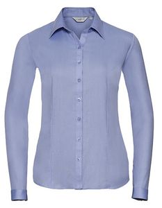 Russell Z962F Ladies` Long Sleeve Tailored Herringbone Shirt