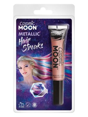 Cosmic Moon Metallic Haar Strepen Ros Goud