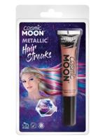 Cosmic Moon Metallic Haar Strepen Ros Goud