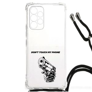 Samsung Galaxy A53 Anti Shock Case Gun Don't Touch My Phone