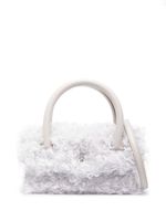 Patrizia Pepe Fly Bamby shearling crossbody bag - Blanc