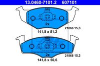 Remmenset, remschijf ATE, Remschijftype: Massief, Inbouwplaats: Vooras, u.a. für VW, Seat - thumbnail