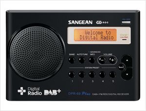 Sangean DPR-69+ Transistorradio DAB+, VHF (FM) Acculaadfunctie Zwart