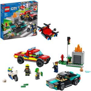 LEGO City - Brandweer & Politie achtervolging constructiespeelgoed 60319