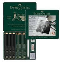 Faber Castell FC-115224 Castell 9000 en Pitt Grafietpotloden 16 Stuks - thumbnail