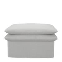 Rivièra Maison Hocker 'Continental' 105 x 90cm, Washed Cotton, kleur Ash Grey