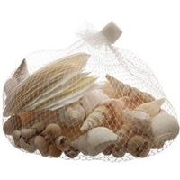 Maritieme decoratie schelpjes 350 gram witte/bruine schelpen   - - thumbnail