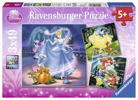 Ravensburger puzzel 3x49 stukjes disney princess - thumbnail