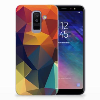 Samsung Galaxy A6 Plus (2018) TPU Hoesje Polygon Color