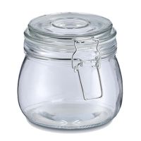 Weckpot/inmaakpot Alfie - 500 ml - glas - beugelsluiting - D11 x H11 cm - thumbnail