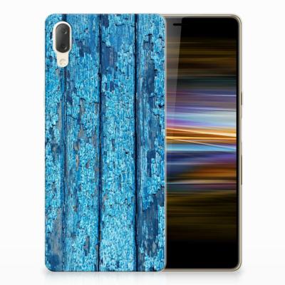 Sony Xperia L3 Bumper Hoesje Wood Blue