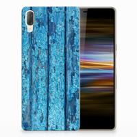 Sony Xperia L3 Bumper Hoesje Wood Blue