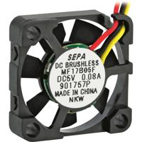 SEPA MF17B05FSE Axiaalventilator 5 V/DC 1.1 m³/h (l x b x h) 17 x 17 x 4.5 mm - thumbnail