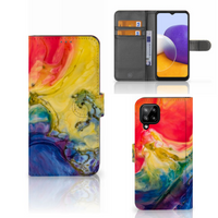 Hoesje Samsung Galaxy A22 4G | M22 Watercolor Dark