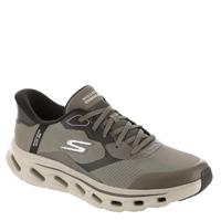Skechers Heren Hands Free Slip-ins Go Walk Glide-Step 2.0-Zac sneakers, Dark Taupe, 42 EU, Dark Taupe, 42 EU