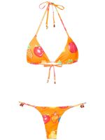 Amir Slama bikini à fruits imprimés - Orange