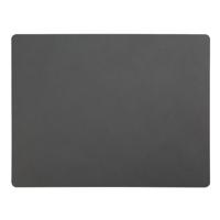 LIND DNA Placemat Nupo - Leer - Anthracite - 45 x 35 cm