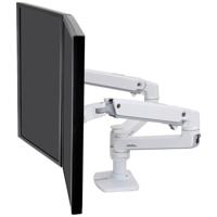 Ergotron LX Dual Arm Side by Side Desk Mount Monitor-tafelbeugel 2-voudig 38,1 cm (15) - 68,6 cm (27) Wit In hoogte verstelbaar, Draaibaar, Kantelbaar, - thumbnail