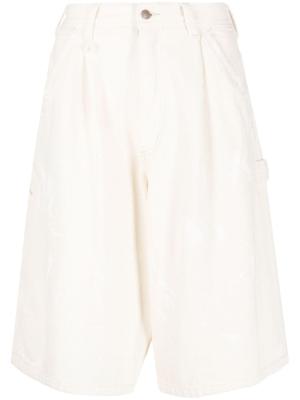 R13 Shorts met logopatch - Beige