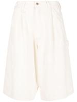 R13 Shorts met logopatch - Beige