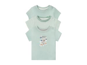 lupilu 3 baby T-shirts (74/80, Groen)