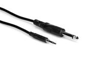 Hosa Technology CMP-310 audio kabel 3 m 3.5mm 6.35mm TS Zwart - thumbnail