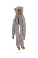 Beeztees flatinos aap - hondenspeelgoed - grijs - 50 cm