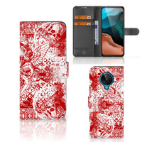 Telefoonhoesje met Naam Xiaomi Poco F2 Pro Angel Skull Rood