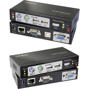 LINDY LINDY Cat.5 KVM Extender Combo 300 KVM-extender via netwerkkabel RJ45 300 m