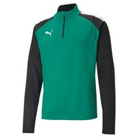 PUMA teamLIGA 1/4-Zip Trainingstrui Groen Zwart