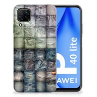 Silicone Back Cover Huawei P40 Lite Spijkerbroeken - thumbnail