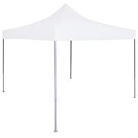 vidaXL Partytent Inklapbaar Feesttent Tuintent Tent Paviljoen Prieel Tuinprieel Tuinpaviljoen Zonnescherm Zonwering Zonneluifel Luifel 3x3 m Staal Wit