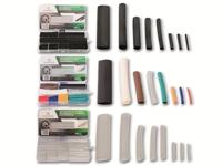 Quadrios 22CA143 krimpkousassortiment zwart, rood, geel, blauw, groen, transparant krimpverhouding