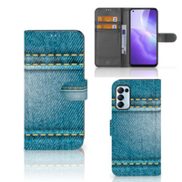 OPPO Find X3 Lite Wallet Case met Pasjes Jeans - thumbnail