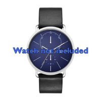 Horlogeband Skagen SKW6241 Leder Zwart 20mm - thumbnail