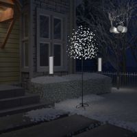 VidaXL Kerstboom 220 LED&apos;s koudwit licht kersenbloesem 220 cm - thumbnail