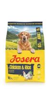 JOSERA Adult Grote kip & rijst (1 x 3 kg) | Premium droogvoer voor volwassen honden van grote rassen | met zalmolie | glutenvrij | waardevolle vetzuren | XL-kroketten tegen lussen | 1 stuk