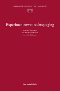 Experimentenwet rechtspleging - R.C. Hartendorp, M.M. Korsten-Krijnen, M.P.G. Rietbergen - ebook