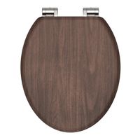 Toiletbril Schutte Lupos Softclose Dark Wood - thumbnail