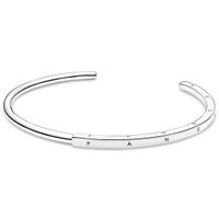 Pandora 599493C00 Armband Signature ID Bangle zilver (3) 19 cm