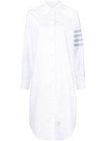 Thom Browne robe-chemise en coton à 4 bandes signature - Blanc - thumbnail