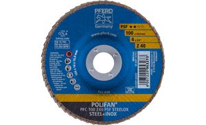 PFERD 67764100 PFC 100 Z 40 PSF STEELOX/16,0 Lamellenschijf Diameter 100 mm Boordiameter 16 mm RVS, Staal 10 stuk(s)