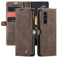 Caseme 013 Series Samsung Galaxy Z Fold4 Portemonnee Hoesje - Koffie - thumbnail