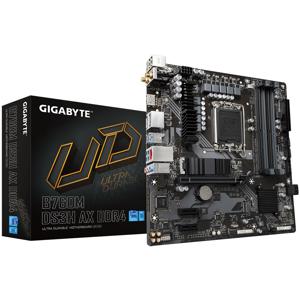 Gigabyte B760M DS3H AX DDR4 Moederbord Socket Intel 1700 Vormfactor Micro-ATX Moederbord chipset Intel® B760 Express