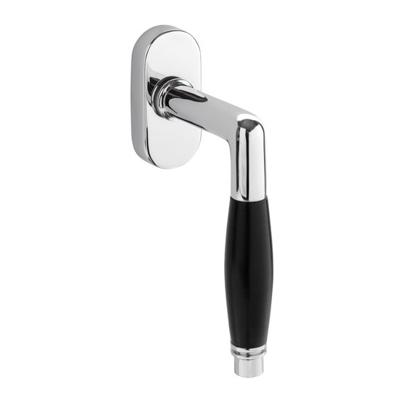 Raamsluiting Deco - Draai kiep in glanzend nikkel Raamsluiting Deco - Draai kiep in glanzend nikkel