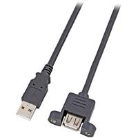 EFB Elektronik k5291sw.1,8 V2 6ft USB A USB A zwarte USB-kabel – USB-kabels (6ft, USB A, USB A, mannelijk/mannelijk, zwart, recht)