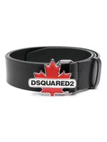 DSQUARED2 portefeuille en cuir à plaque logo - Noir