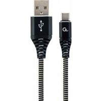 Gembird CC-USB2B-AMCM-2M-BW USB-kabel 2.0 USB A USB C Zwart, Wit