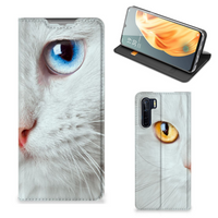 OPPO Reno3 | A91 Hoesje maken Witte Kat